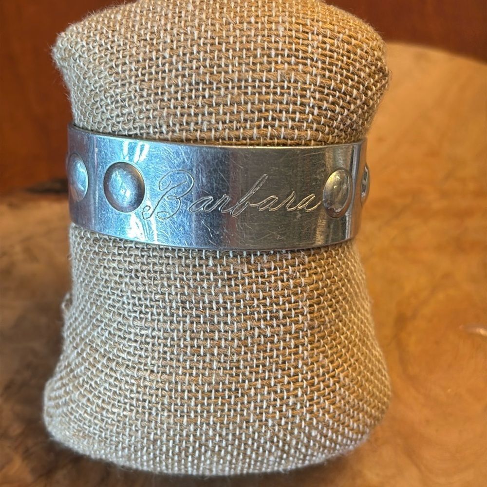 Vintage Aluminum "Barbara" Cuff Bracelet